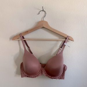 Aerie Real Sunnie Full Coverage Mauve Pink Bra NEW 38C